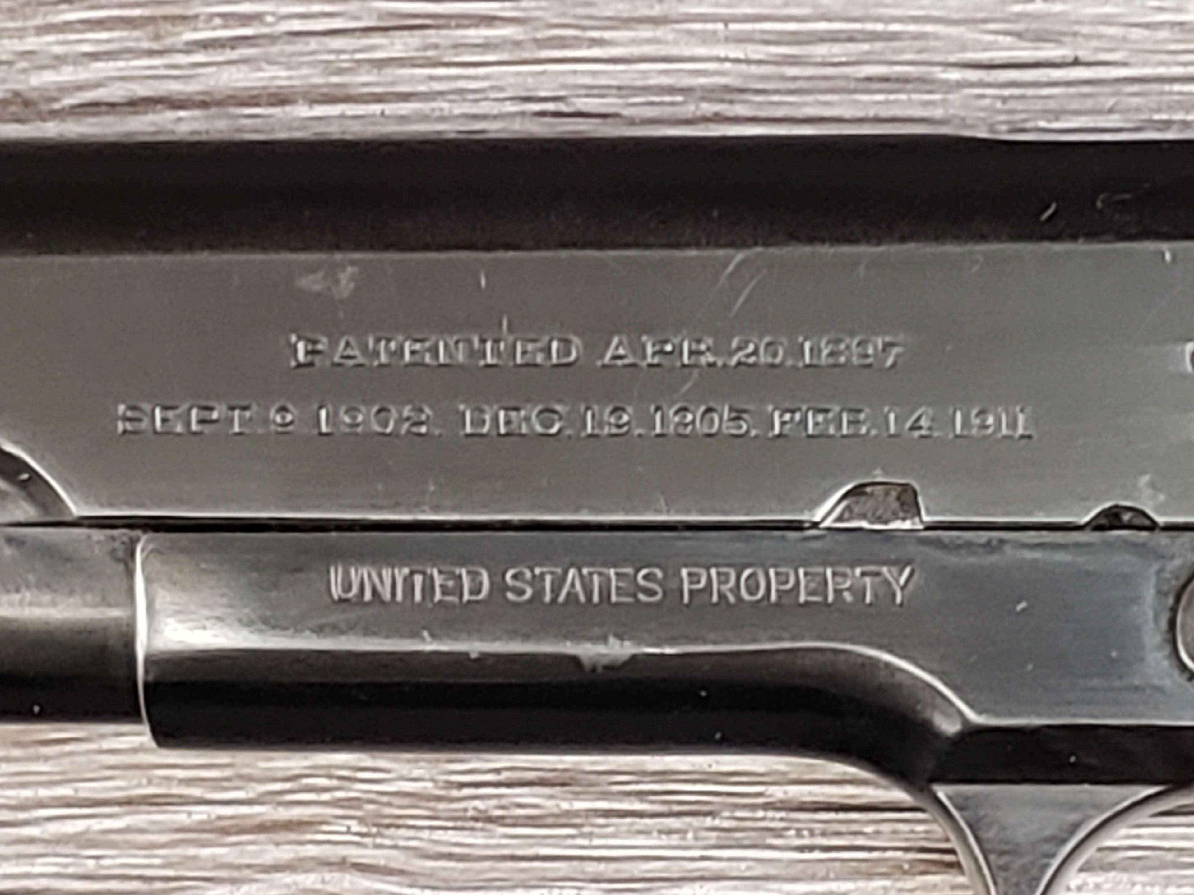 U.S. PROPERTY MARKED COLT MODEL 1911 .45 ACP SEMI AUTO PISTOL