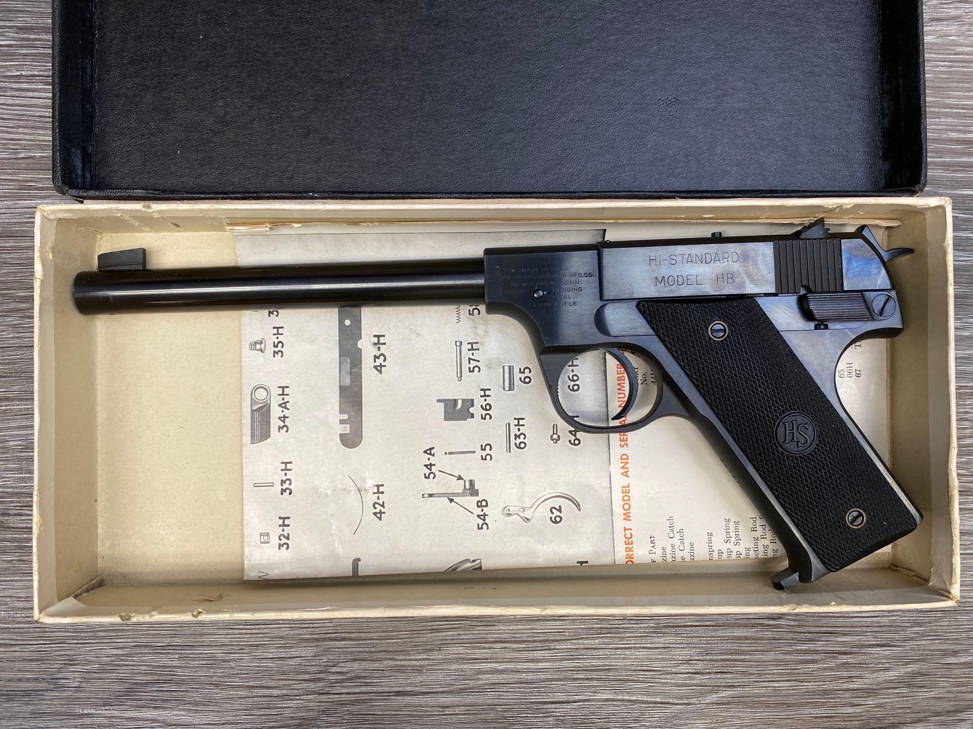 HIGH STANDARD MODEL HB .22 LR SEMI AUTO PISTOL