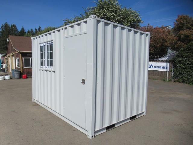 2024 12' SHIPPING CONTAINER W/ SIDE MAN DOOR & WINDOW (UNUSED)