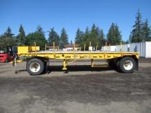 1972 FRUEHAUF 25' TANDEM AXLE FLAT DECK PUP TRAILER