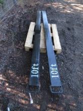 2024 10' FORKLIFT FORK EXTENSIONS (UNUSED)