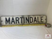 Vintage Pittsburgh "Martindale" Street Sign