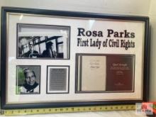 Rosa Parks Signed Book Photo Frame