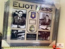 Eliot Ness Signed Cut Photo Frame