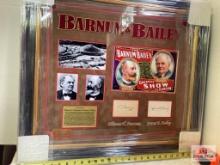 PT Barnum/Bailey Signed Cuts Photo Frame
