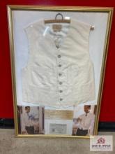 1997 "Titanic" Billy ZaneSigned Photo "Calvin Hartley Wardrobe Vest M