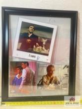 "Scarface" Al Pacino, Michelle Pfeiffer signed whotos framed