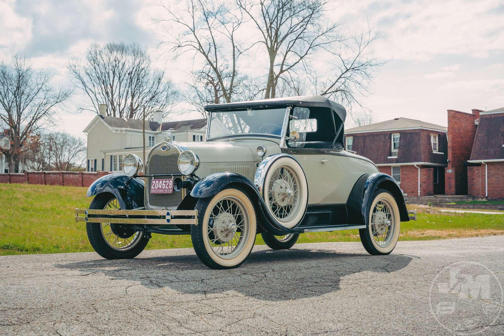 1928 FORD MODEL A ROADSTER VIN: A1221887 STEEL WIRE WHEELS