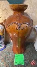 NEW Creativeco-Op Ceramic Vase Gold 20"