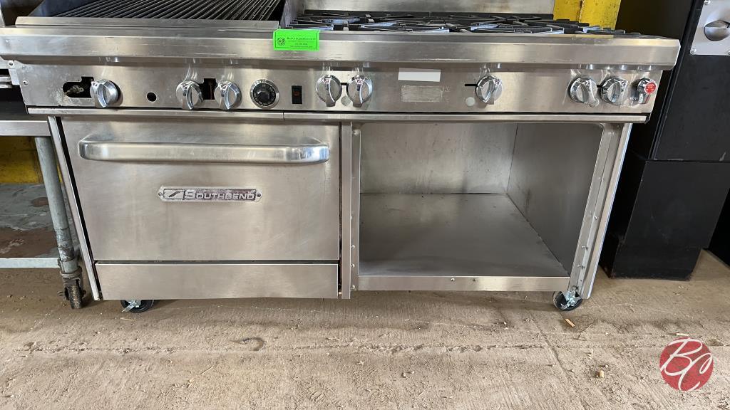 Southbend 24" Char-Broiler & 5-Burner Range W/