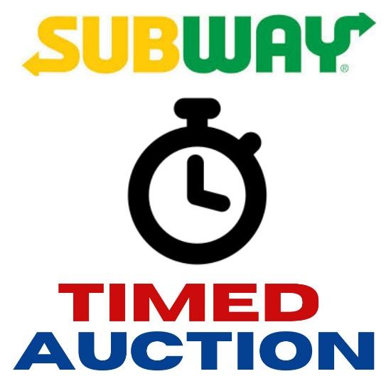 Subway, Red's Pizza & More Timed Auction A1392