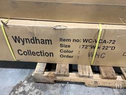 Wyndham Collection Bathroom Vanity Top & Keter Storage Cabinet