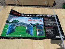 Diggit MSC2030F 20'x30' Metal Garage Carport Shed