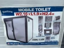 2024 Bastone 110V Mobile Bathroom With Shower, Fan Shaped Door