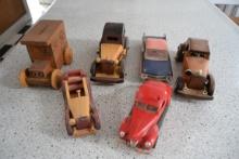 Assortment wood vehicles