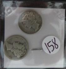 1928-S & 1930- Mercury Dimes