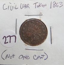 1863- Civil War Token