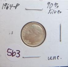 1964-P Roosevelt Dime