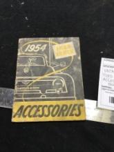 vintage 1954 Ford truck accessories booklet