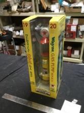 1920s Texaco, Wayne, gas pump, replica, mechanical coin, bank in original box