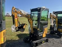 New 2024 Agrotk H13R Mini Excavator ( Yellow )