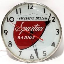 Sparton Radios Advertising Telechron Clock