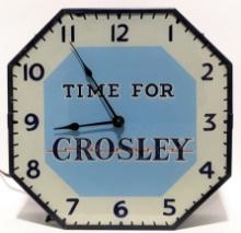 Vintage Crosley Radio Advertising Lackner Clock