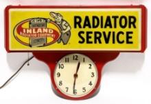 Inland Radiator Service Advertising Clock