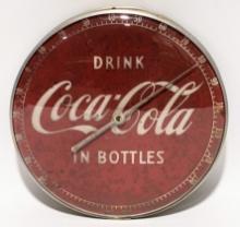 Vintage Drink Coca-Cola In Bottles Adv Thermometer