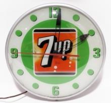 Vintage 7up Advertising PAM Clock