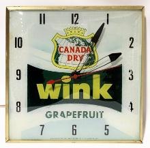 Vintage Canada Dry Advertising PAM Clock