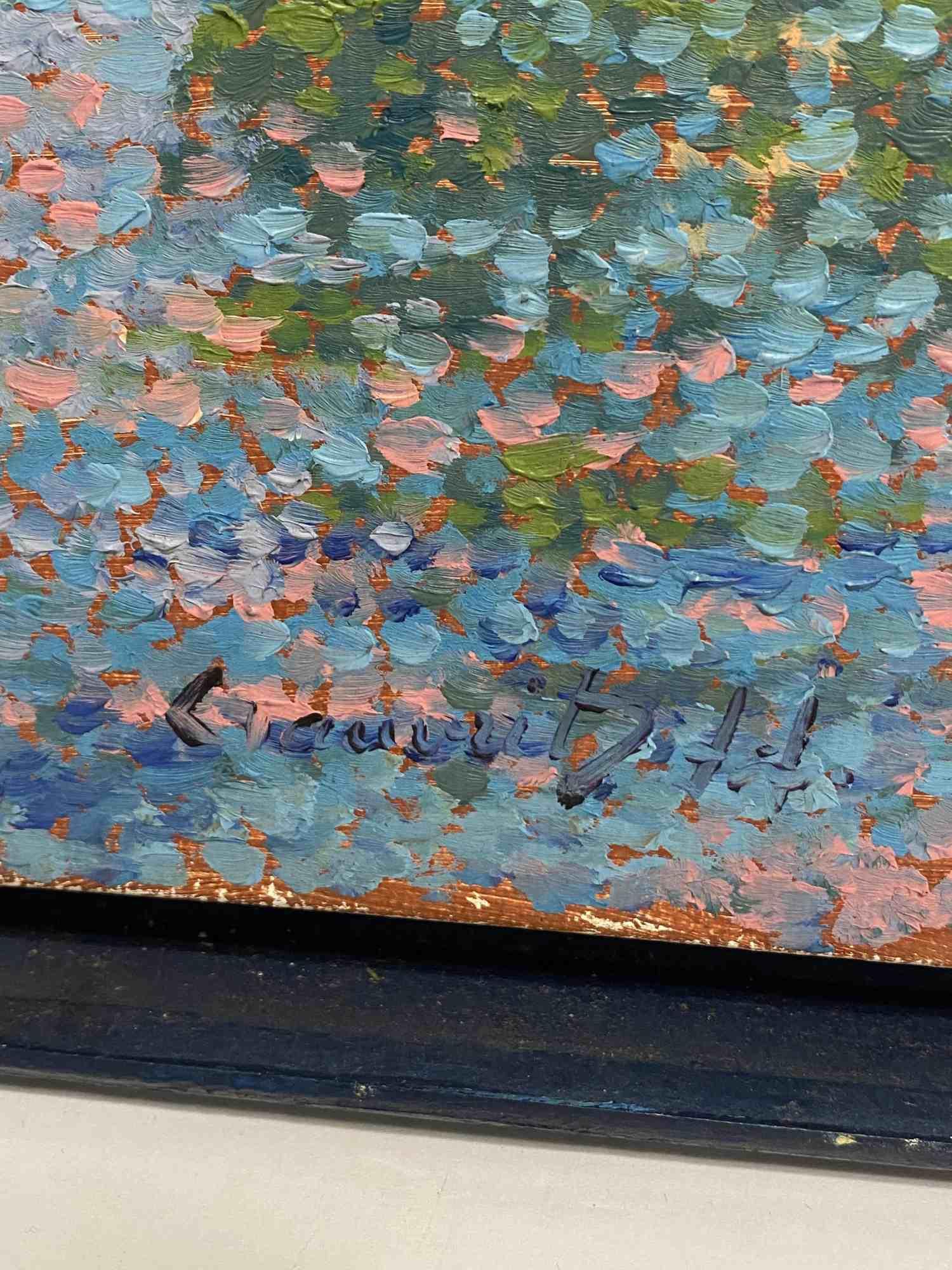SIGNED POINTILIST PAINTING