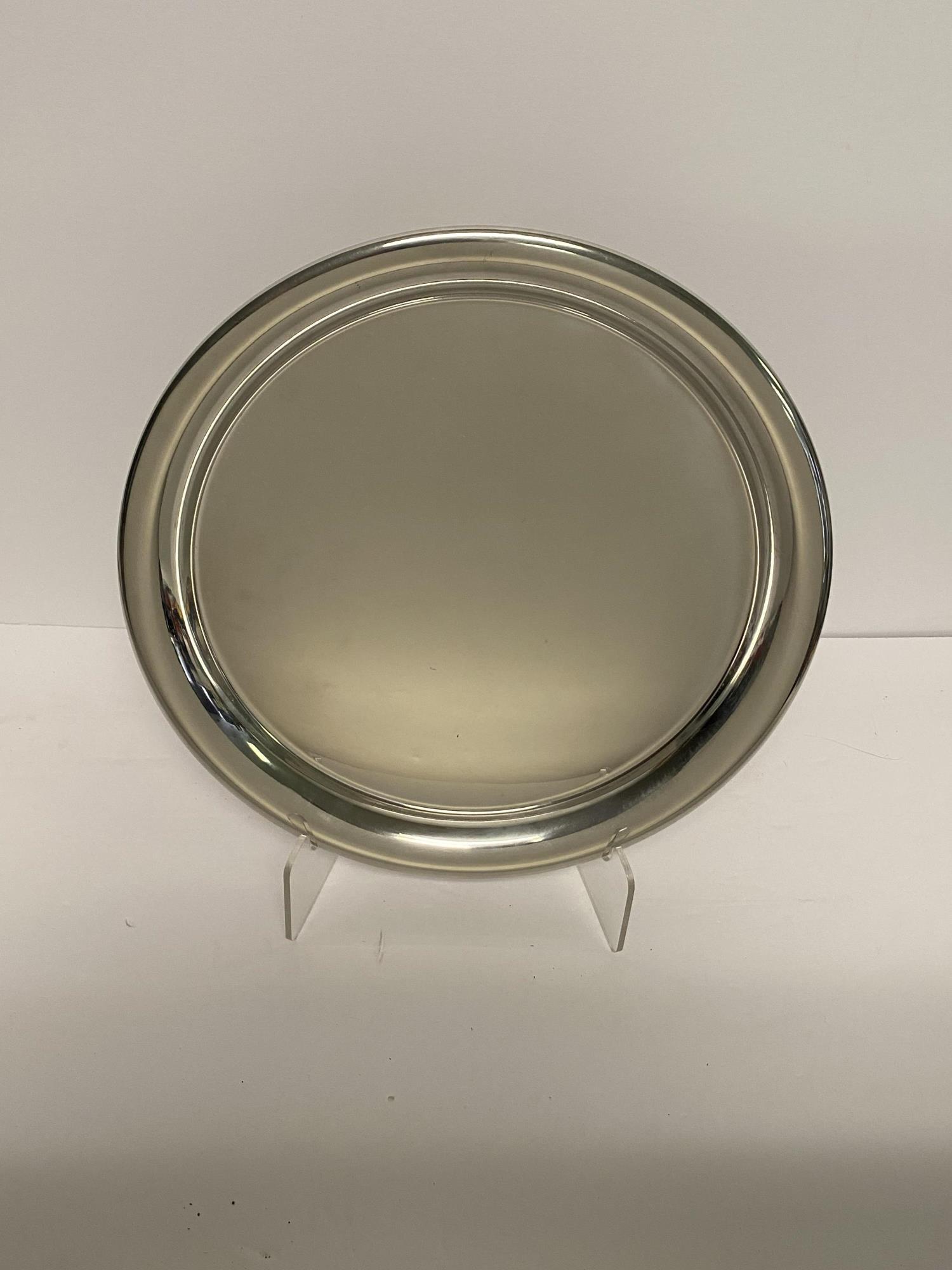 FOR CARTIER - POLISHED PEWTER PLATE