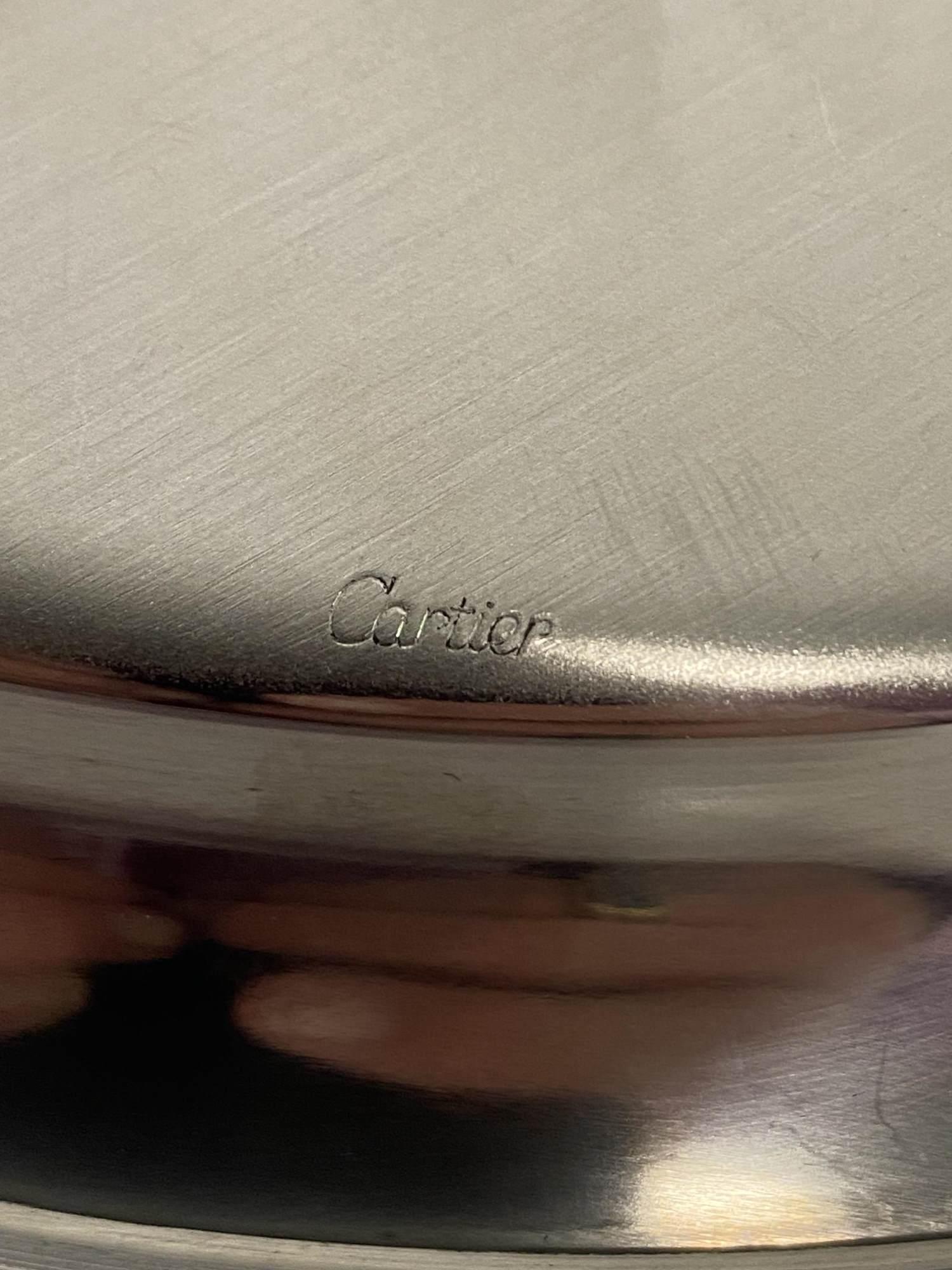 FOR CARTIER - POLISHED PEWTER PLATE