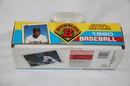 FLEER 1993 FINAL EDITION BOX AND BOX OF 1990 BOWMAN CARDS