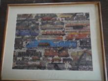 FRAMED TRAIN PUZZLE