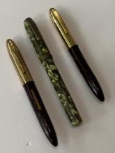 THREE VINTAGE FOUNTAIN PENS