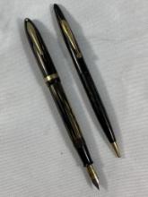 ASSEMBLED SET OF SHEAFFER FOUNTAIN PEN & PENCIL