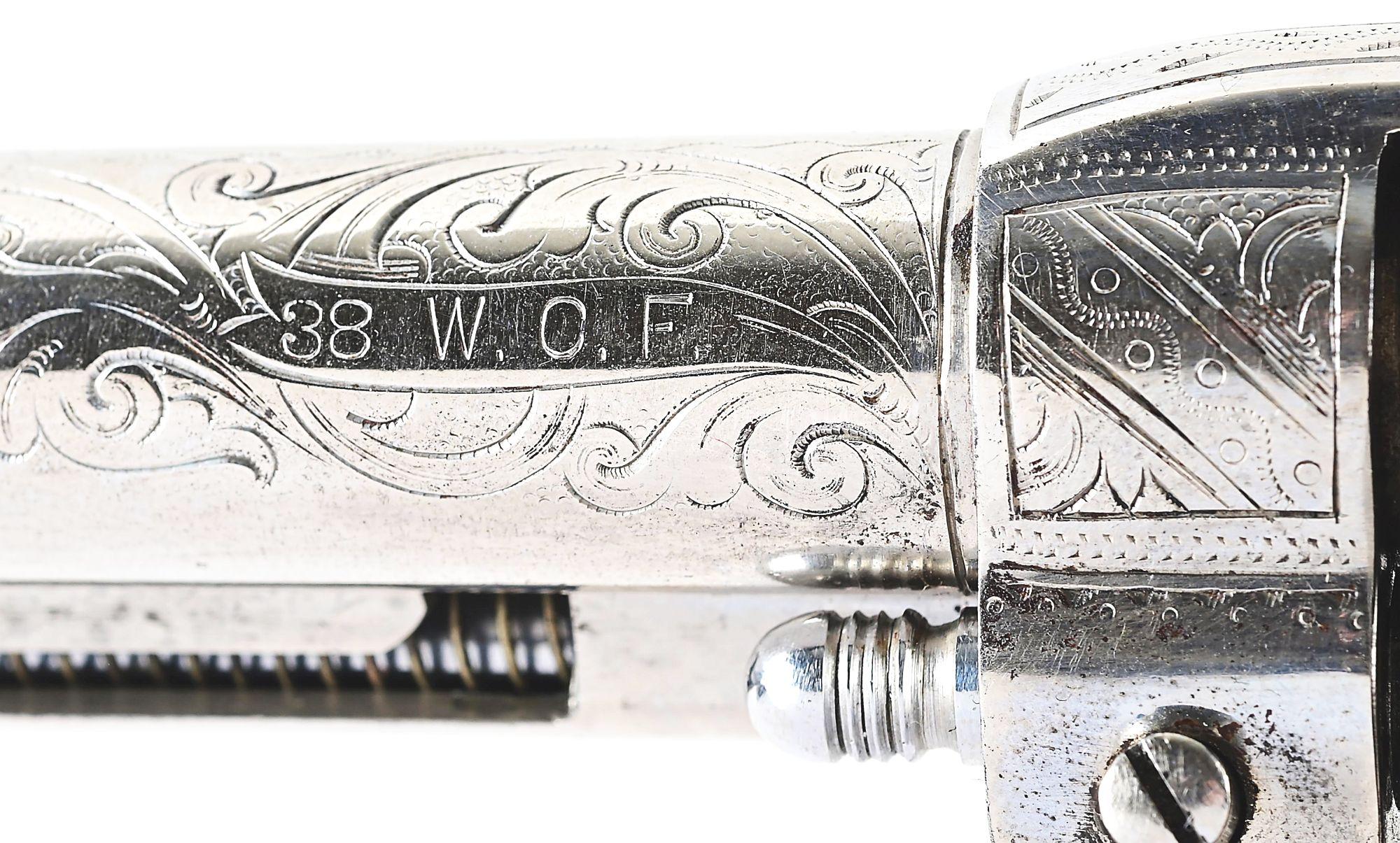 (C) FACTORY ENGRAVED COLT SINGLE ACTION ARMY REVOLVER.