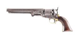 (A) 2ND MODEL SQUAREBACK COLT 1851 NAVY PERCUSSION REVOLVER.