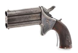 (A) ENGLISH WOODWARD'S PATENT SWIVEL BREECH DERRINGER.