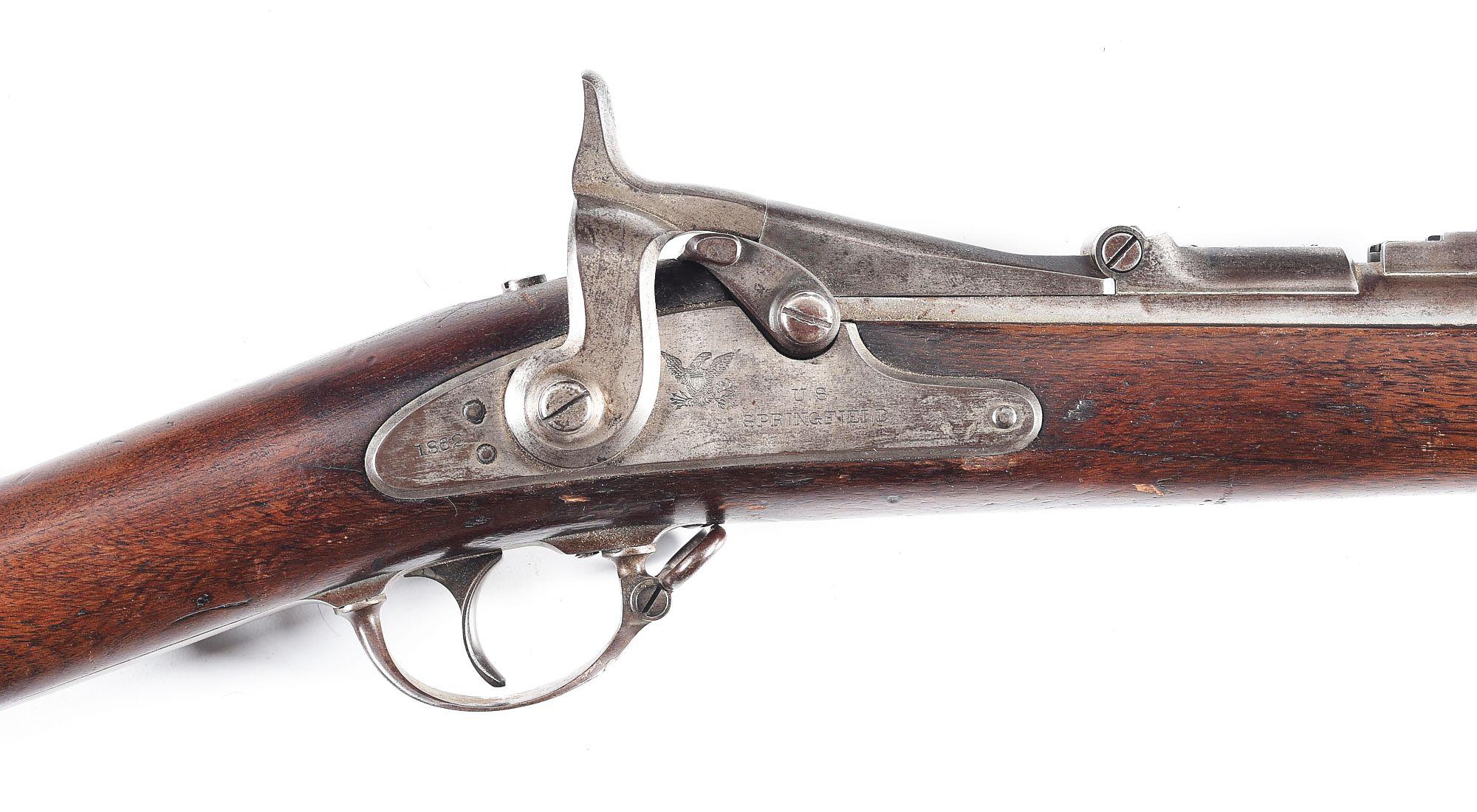 (A) SCARCE CHICAGO POLICE MARKED U.S. SPRINGFIELD MODEL 1866 SECOND ALLIN CONVERSION.