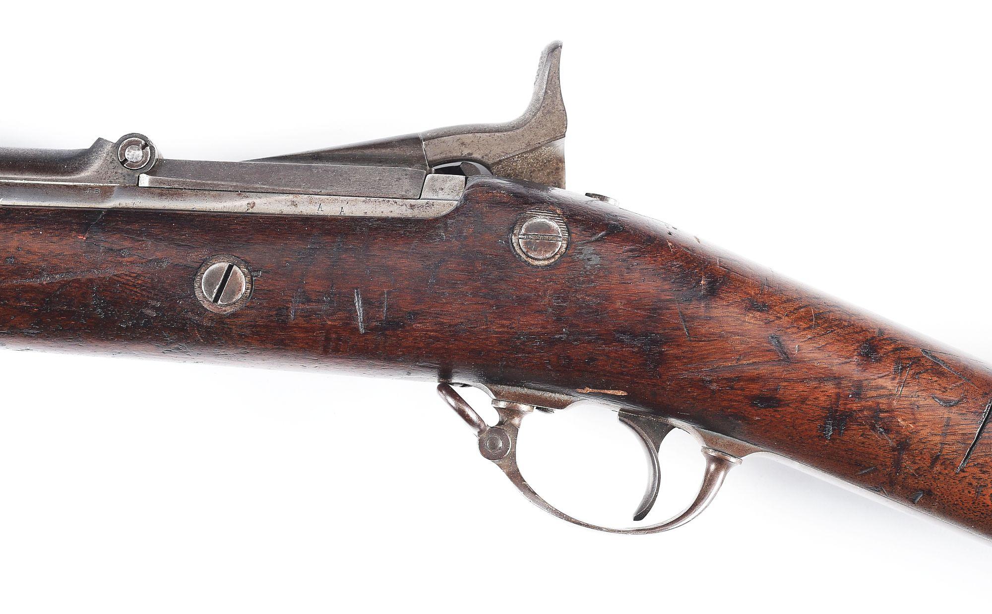 (A) SCARCE CHICAGO POLICE MARKED U.S. SPRINGFIELD MODEL 1866 SECOND ALLIN CONVERSION.