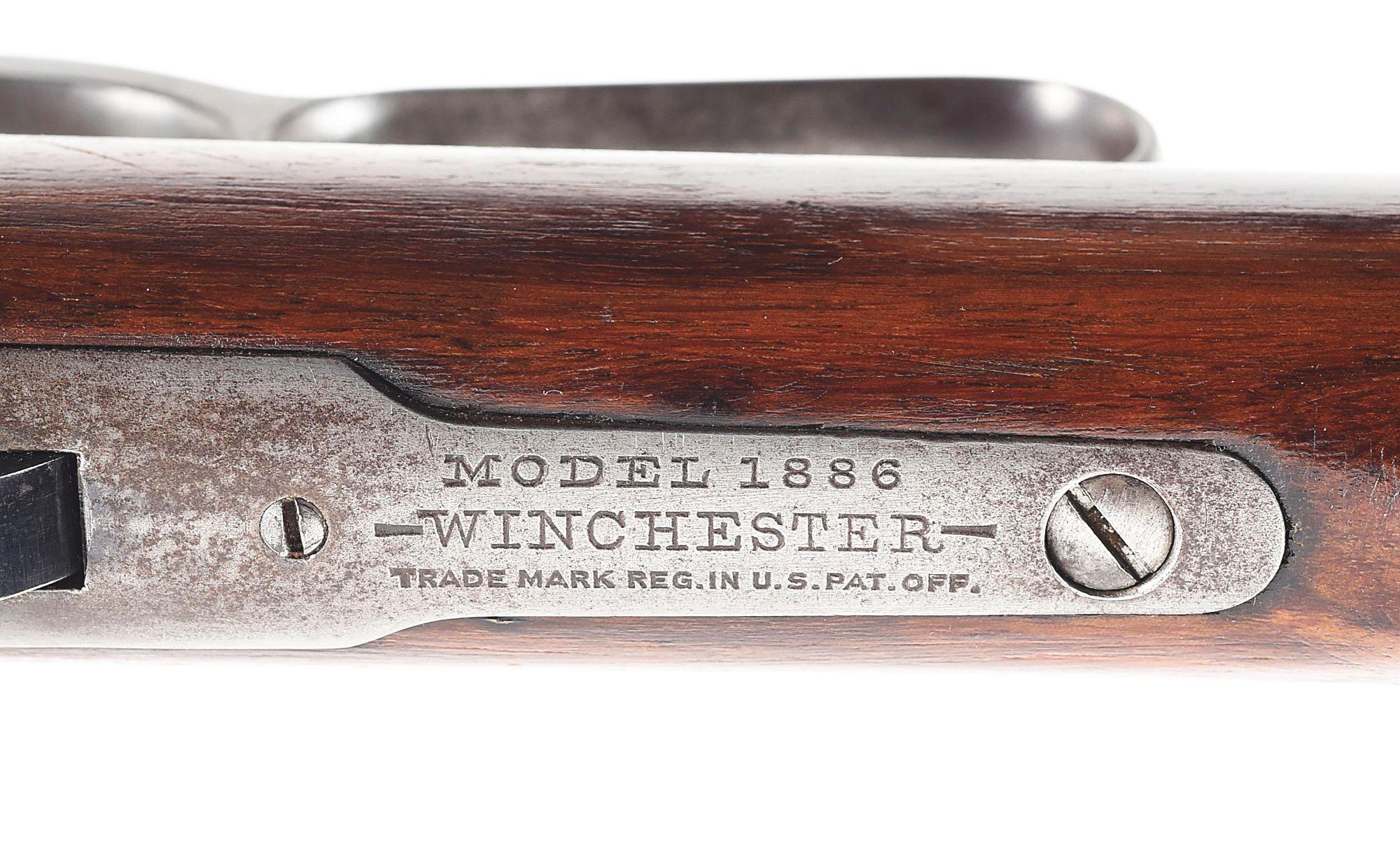 (C) RARE DOCUMENTED WINCHESTER MODEL 1886 LIFE LINE LEVER ACTION RIFLE.