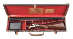 (C) CHARLES BOSWELL 12 GAUGE SIDE BY SIDE SHOTGUN WITH HAMMERS.