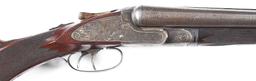 (C) NICE CASED HIGH GRADE MERIDEN THE AUBREY SIDE BY SIDE SHOTGUN.