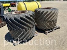 2925-(2) 44X41.00-20 FLOATER TIRES