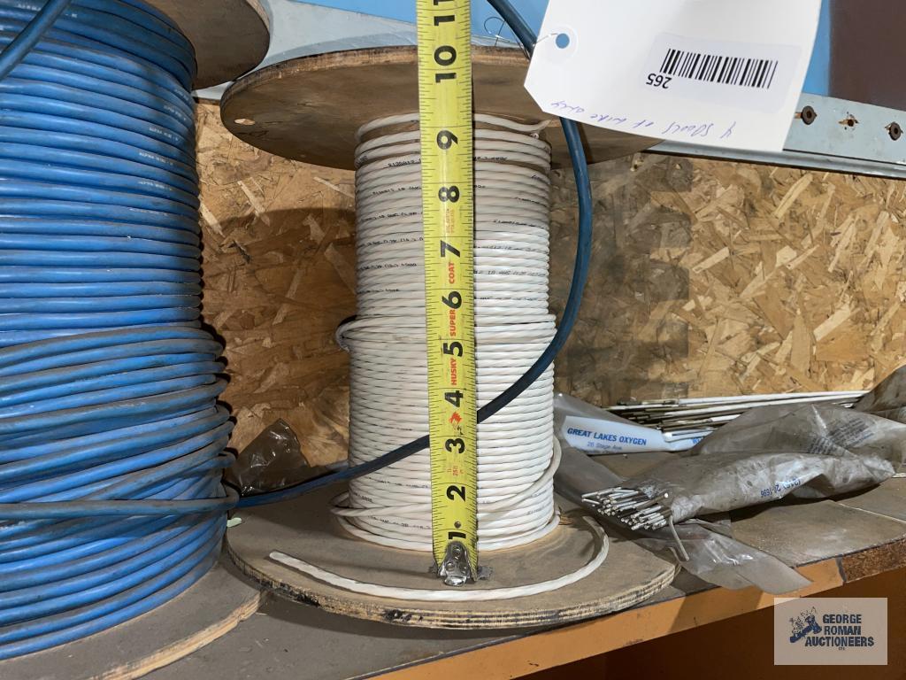 FOUR SPOOLS OF COPPER WIRE