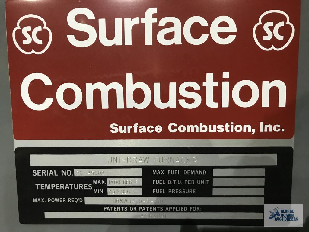 SURFACE COMBUSTION UNI-DRAW FURNACE. SN# BC-45002-1. 2011. ELECTRIC. 30-48-30. MAX TEMP: 1400 DEG.