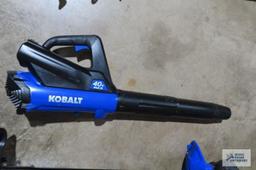 Kobalt 40 V, cordless string, trimmer/blower, combo kit.